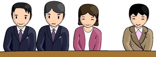 裁判官と調停委員と調査官