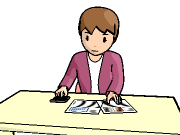 年金額を試算する女性