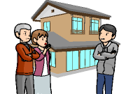 親も住宅の権利を有している複雑な離婚争い