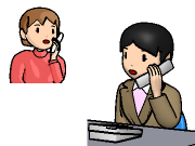 家庭裁判所調査官が母親に電話する