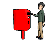 親子交流調停申立書をポストに入れて発送